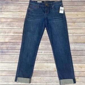KUT FROM THE KLOTH Catherine Boyfriend Denim Jeans Medium Wash Size 0 NWT